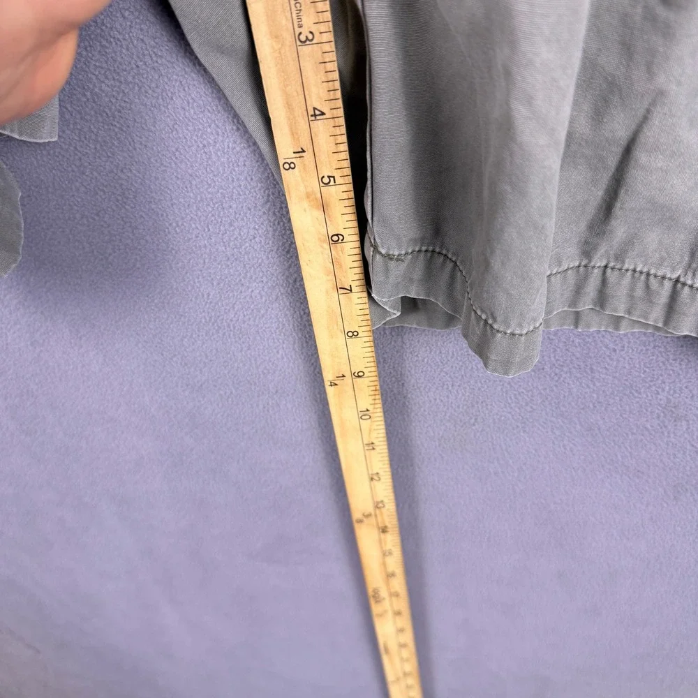 Tommy Bahama Cargo Shorts Mens Large Gray Cotton Elastic Waist Drawstring Relax